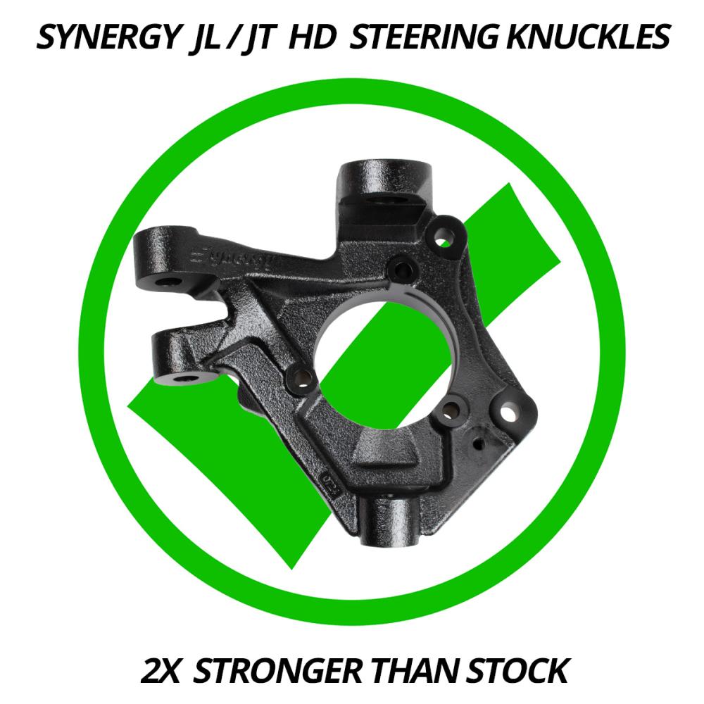 Synergy JL/JT HD Steering Knuckles, 2X stronger than stock