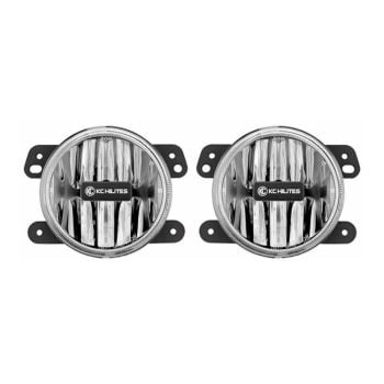 KC HiLiTES 2010+ Jeep JK / JL / JT Gravity LED G4 Fog Light Pair Pack System