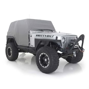 Smittybilt Cab Cover with Door Flaps - Gray for 1992-2006 Jeep YJ / TJ