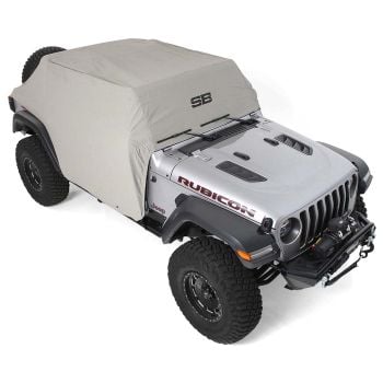 Smittybilt JLU 4DR Cab Cover with Door Flaps - Gray for 2018+ Jeep JLU 4-Door