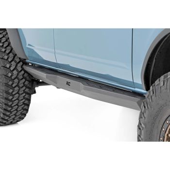 Rough Country Rock Sliders Heavy Duty L 4-Door for 2021+ Ford Bronco