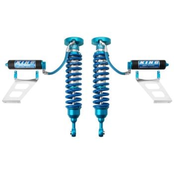 King 2.5 Front Coilover Shocks with Remote Reservoir for Toyota 2007-2021 Tundra / 2008-2022 Sequoia (Pair)