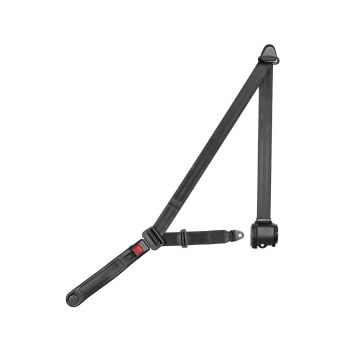 Corbeau 2-Inch Seat Belts, Black Retractable Seat Belt Bolt-In