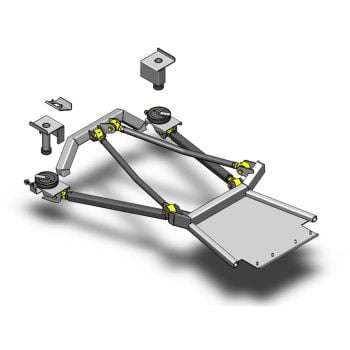 Clayton Off Road Jeep Cherokee Rear Long Arm Coil Conversion Kit for 1984-2001 XJ