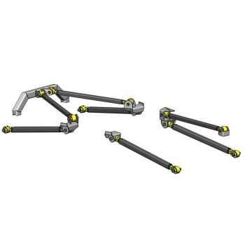 Clayton Off Road Jeep Wrangler Pro Series 3 Link Long Arm Upgrade Kit for 1997-2006 TJ