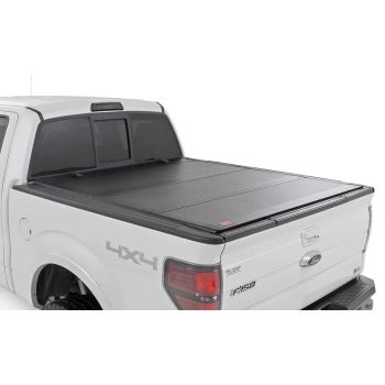Rough Country Hard Tri-Fold Flip Up Bed Cover, 5'7