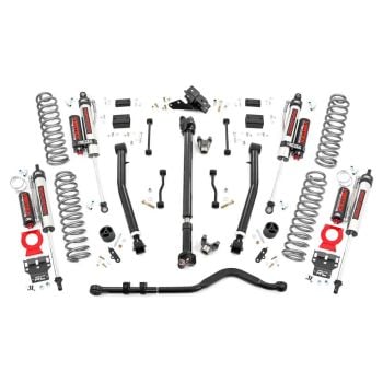 Rough Country 3.5in 18-21 Jeep Wrangler JL Suspension Lift Kit, Stage 2, Coils & Adjustable Control Arms