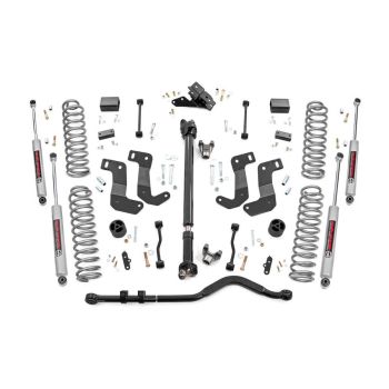 Rough Country 3.5in 18-21 Jeep Wrangler JL 2 Door Suspension Lift Kit, Stage 2, Coils & Control Arm Drop
