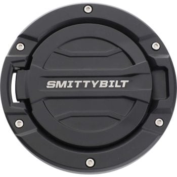Smittybilt JL Billet Gas Cover Black for 2018+ Jeep JL / JLU