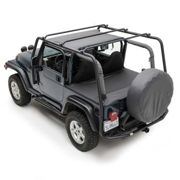 Smittybilt SRC Roof Rack - Textured Black for 1997-2006 Jeep TJ