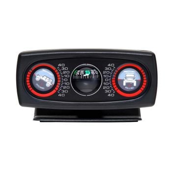 Smittybilt Clinometer - Jeep Graphic with Compass - Illuminated