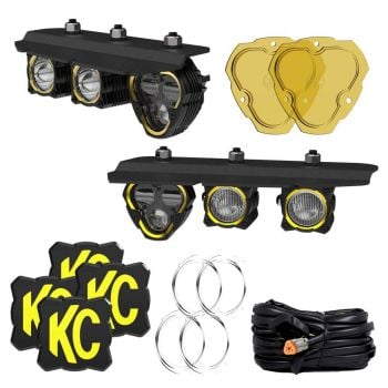 KC HiLiTES 2021+ Ford Bronco FLEX ERA SAE Fog Pocket Kit