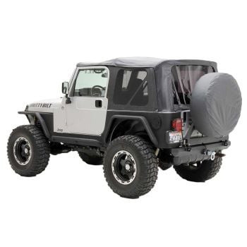 Smittybilt OEM Replacement Soft Top with Tinted Windows - Black Diamond for 1997-2006 Jeep TJ