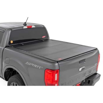 Rough Country Hard Tri-Fold Flip Up Bed Cover for 2019+ Ford Ranger 2WD/4WD