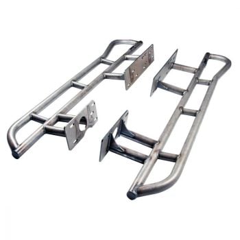 All-Pro Off-Road 10-18 4Runner Rock Sliders (Bare Metal)