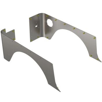 Artec Jeep TJ Standard Rear Corner Armor (Aluminum)