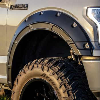 Rough Country Defender Pocket Fender Flares for 2015-2020 Ford F-150 2WD/4WD