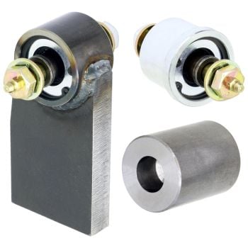 RockJock JK Front End Housing Johnny Joint Kit W/ 1/2 Inch THRU Bolts ***Welding Required***