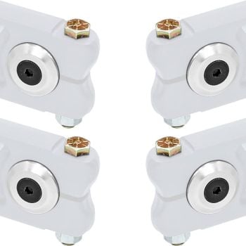 RockJock Antirock Sway Bar Arm Hardware Kit, (2-pack, Tapered Aluminum Washers, Flat Head Allen Bolts, Pinch Bolt and Nut, Set for 2 Arms)