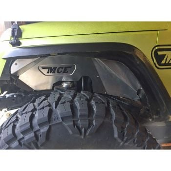 MCE Fenders 2 Front Inner Fender Liners, Aluminum