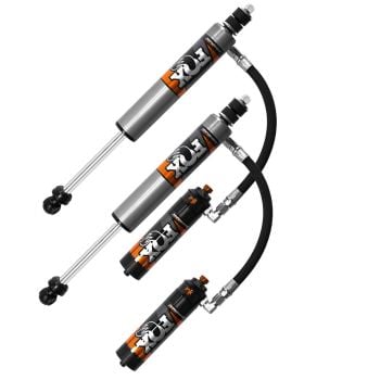 Fox 2.5 Performance Elite Series Remote Reservoir Front Shock Kit with DSC for 2007 - 2018 Jeep JK Wrangler