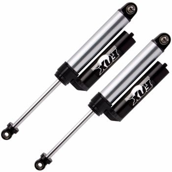 Fox 2.5 Factory Series Internal Bypass Remote Reservoir Rear Shocks for Jeep JK 2.5-4