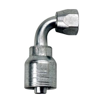 King Hose End 90, -8 to -8 Swivel (2.5 Tube 90) (H29011)