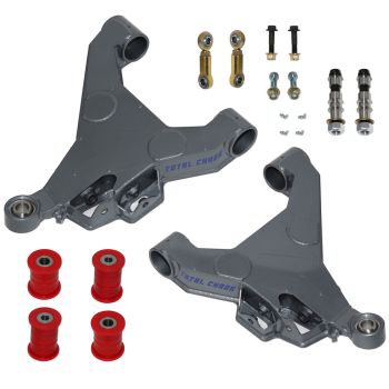 Total Chaos Race Series Stock Length Boxed Lower Control Arms Dual Shock Capable w/ Sway Bar Links for 07-18 Tundra 