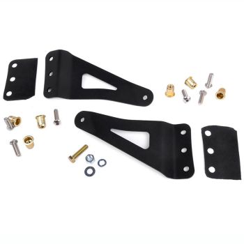 Rough Country 50-inch LED Light Bar Upper Windshield Mounting Brackets for 07-13 Chevy/GMC