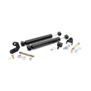 Rough Country Jeep TJ/XJ  Dual Steering Stabilizer