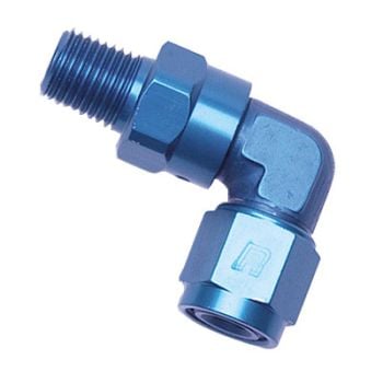 Russell Aluminum 90 DEG. Female AN to Male Swivel NPT