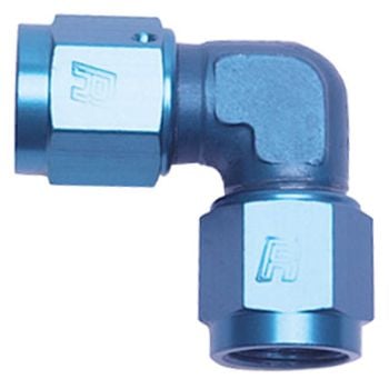 Russell Aluminum 90 DEG. Female AN to Female AN Low Profile