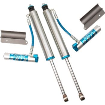 King 2.5 Dia. Rear Remote Reservoir Shocks for 89-97 Land Cruiser 80