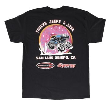 Poly Performance Jeeps N' Java T Shirt (Back)