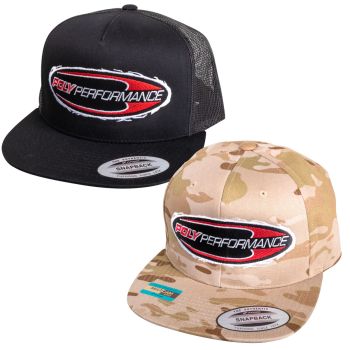 Poly Performance Embroidered Logo Snapback Hats
