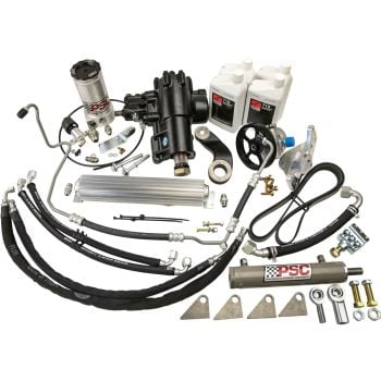 PSC Cylinder Assist Steering Kit for 2012-2018 Jeep JK / JKU Wrangler, 3.6L with Aftermarket Axle, 6.75