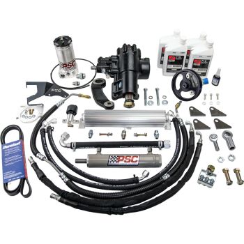 PSC Cylinder Assist Steering Kit for 2007-2011 Jeep JK / JKU Wrangler, 3.8L with Aftermarket Axle, 8.00