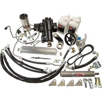 PSC Cylinder Assist Steering Kit for 2012-2018 Jeep JK / JKU Wrangler, 3.6L with Aftermarket Axle, 8.00