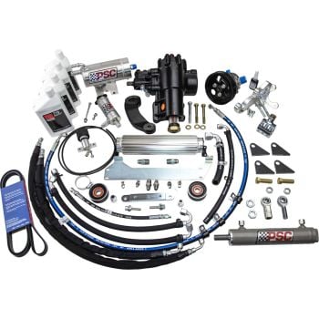 PSC Cylinder Assist Steering Kit for 2020+ Jeep JL / JLU Wrangler, 2.0L non-eTorque with Aftermarket Axle, 8.0