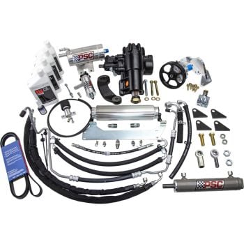 PSC Cylinder Assist Steering Kit for 2018-2020 Jeep JL / JLU Wrangler, 3.6L non-eTorque with Aftermarket Axle, 8.00
