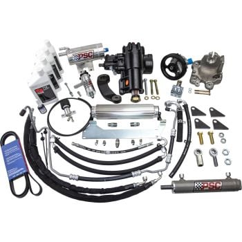 PSC Cylinder Assist Steering Kit for 2020+ Jeep JT Gladiator / 2021+ JL / JLU Wrangler, 3.6L non-eTorque with Aftermarket Axle, 6.75