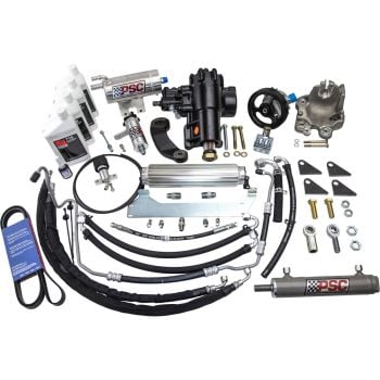 PSC Cylinder Assist Steering Kit for 2020+ Jeep JT Gladiator / 2021+ JL / JLU Wrangler, 3.6L non-eTorque with Aftermarket Axle, 8.00