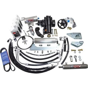 PSC Cylinder Assist Steering Kit for 2018-2020 Jeep JL / JLU Wrangler, 3.6L non-eTorque with OE Axle and OE Tierod