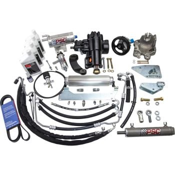 PSC Cylinder Assist Steering Kit for 2020+ Jeep JT Gladiator / 2021+ JL / JLU Wrangler, 3.6L non-eTorque with OE Axle and OE Tierod