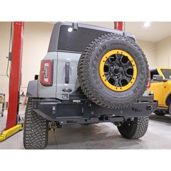 Rock Hard 4x4 Patriot Series Rear Bumper with Tire Carrier for Ford Bronco 2021+