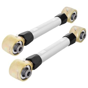 RockJock RockNut 2021+ Ford Bronco Billet Aluminum Johnny Joint Rear Upper Control Arm Set (Adjustable)