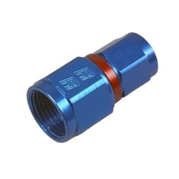 Russell Fitting, Reducer, AN to AN, Straight, Aluminum, Blue Anodized, -8 AN, -6 AN, Swivel