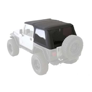 Smittybilt Bowless Combo Top with Tinted Windows - Black Diamond for 1997-2006 Jeep TJ