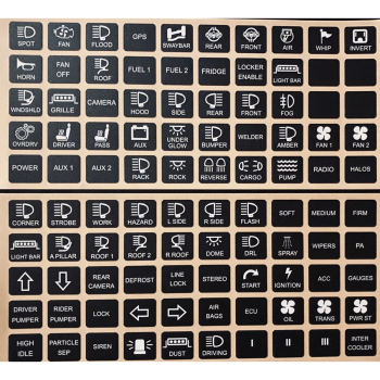 Switch-Pros Horizontal Switch Panel Legends (Off Road and UTV/Racing theme)