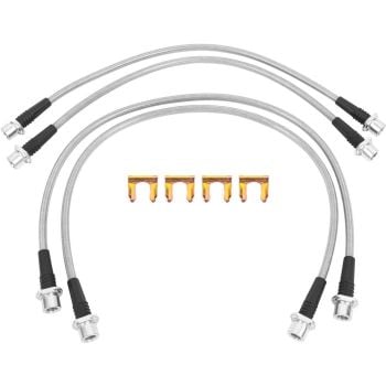 Low Range Off-Road 2005-2015 Toyota Tacoma Front and Rear Stainless Steel Brake Line Kit